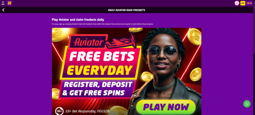 Daily Aviator Rain Freebets