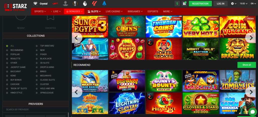 888starz Casino Slot games