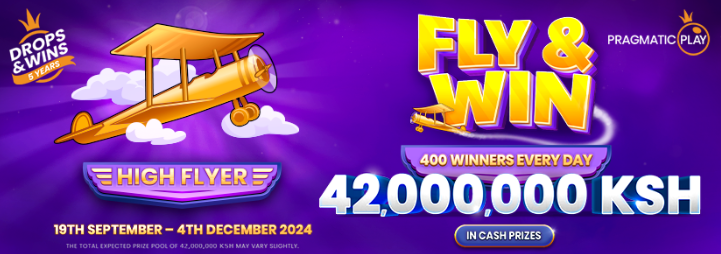 MbogiBet Casino Fly & Win promotion