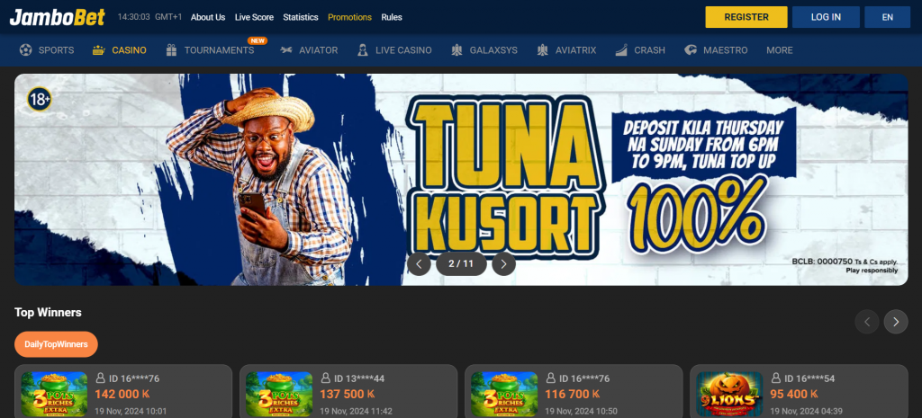 JamboBet Casino Kenya